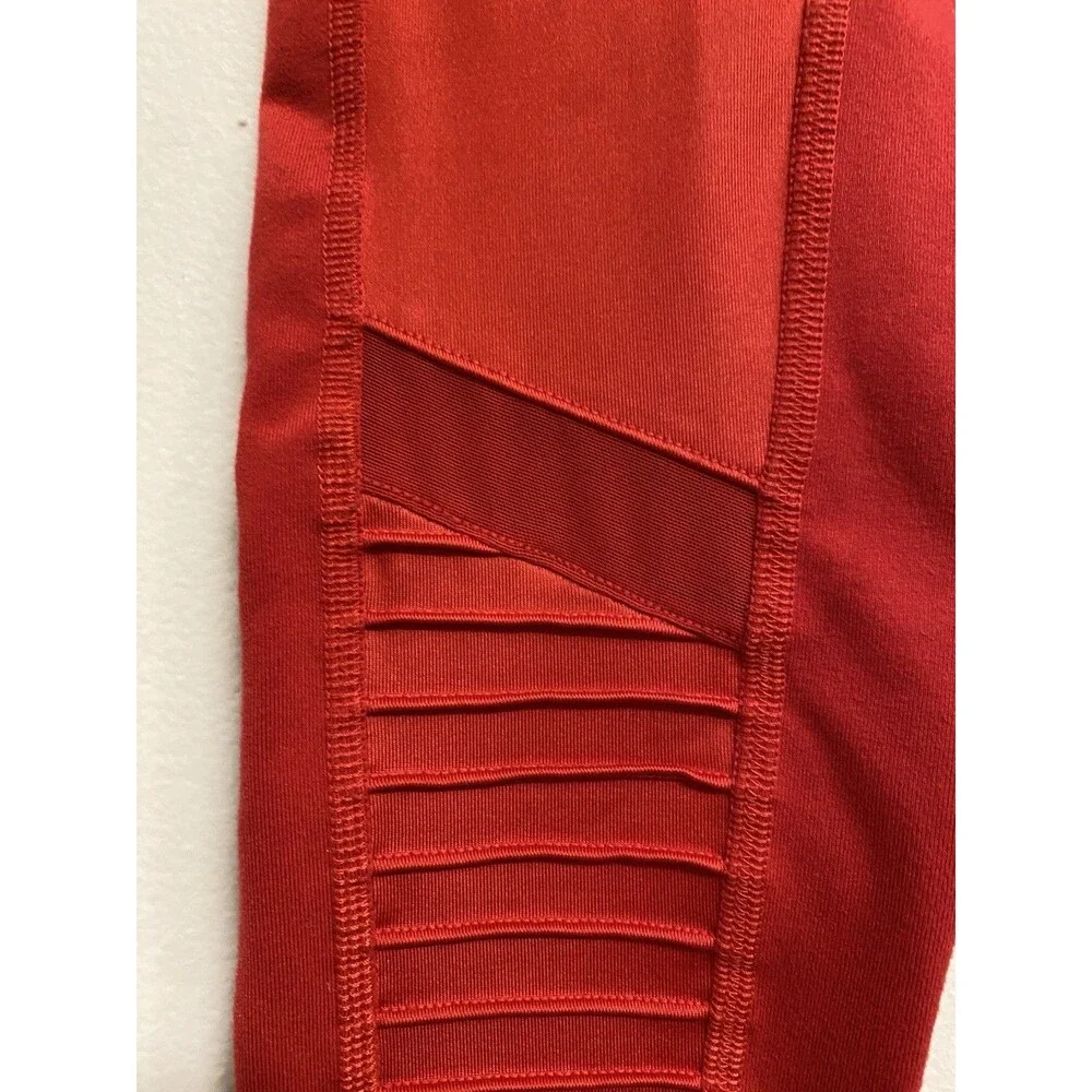 Alo Yoga High-Waist Moto Legging Size XS Cherry Red Athleisure Activewear Gym
